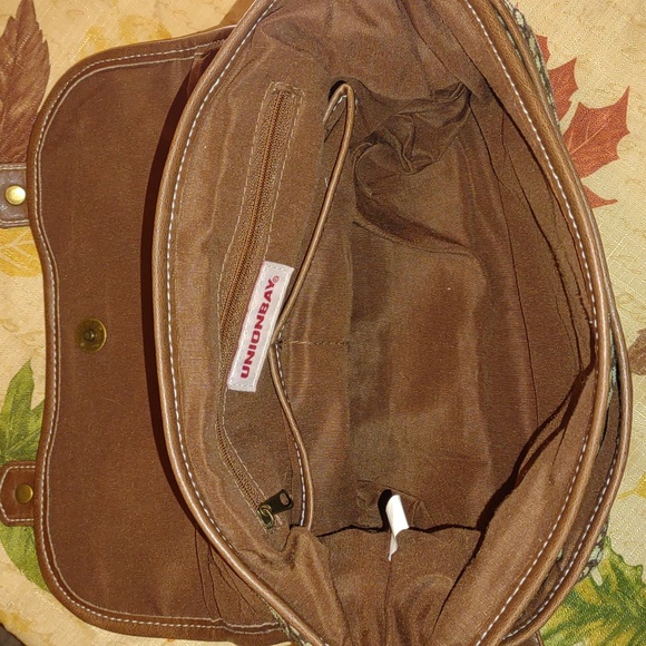 ๐VINTAGE๐ UNIONBAY Ditsy Floral Corduroy Fabric Shoulder Bag - Picture 11 of 16